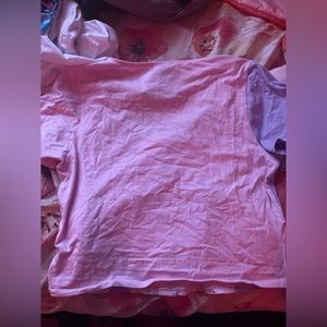 Hot topic pink and purple plaid crop top